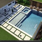 backyard design ideas layout with pool