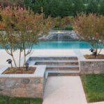 backyard design ideas layout with pool