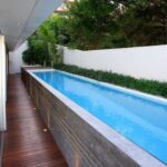 backyard design above ground pool