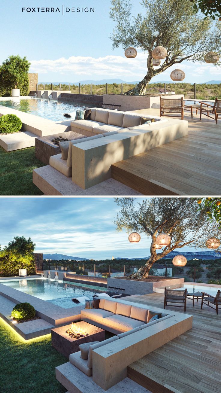 15 Stunning Backyard Design Ideas with a
Pool for Your Outdoor Oasis