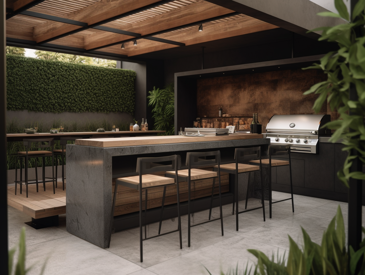 Transform Your Outdoor Space with a
Backyard Bar and Grill