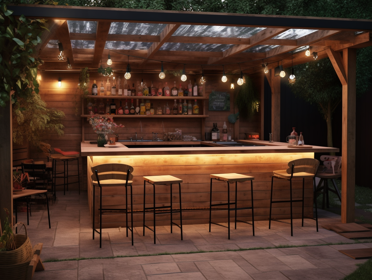 Transform Your Outdoor Space with a
Backyard Bar and Grill