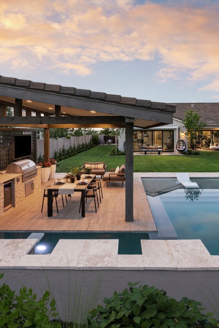 Stunning Backyard Patio Designs with Pool
for Your Outdoor Oasis