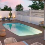 backyard patio designs with pool