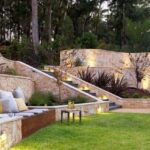 sloped backyard landscaping