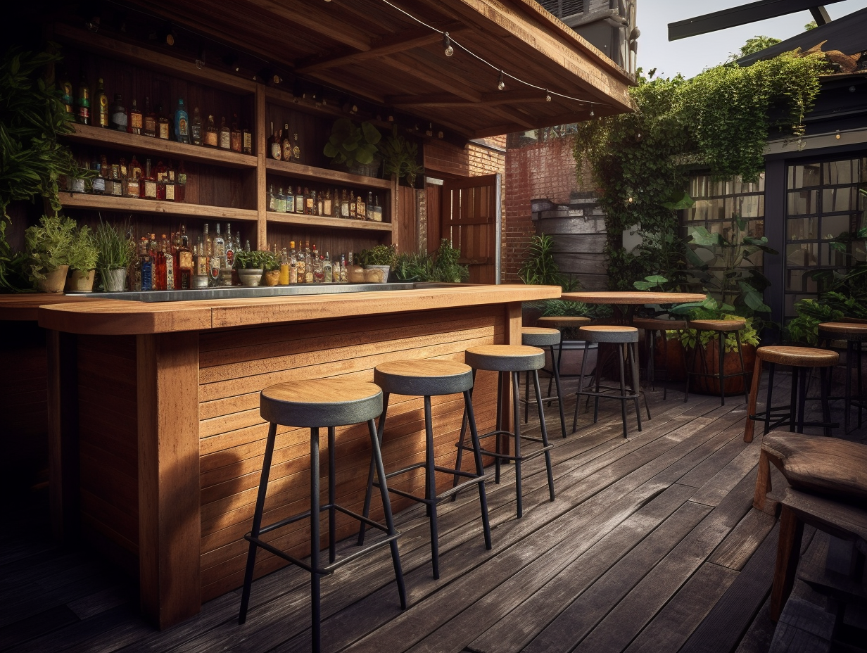 Transform Your Outdoor Space with a
Backyard Bar and Grill