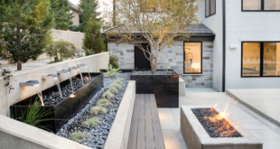 backyard design retaining wall