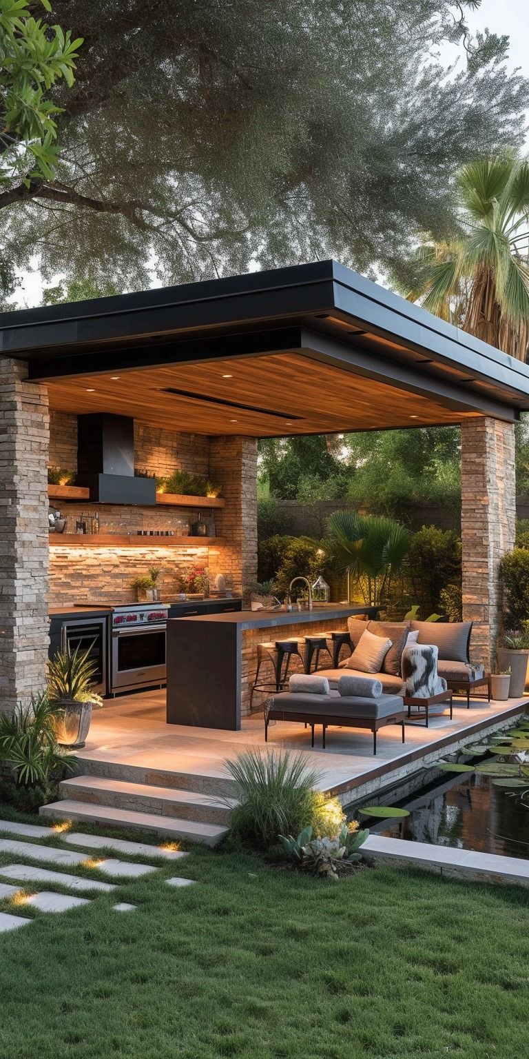 Transform Your Outdoor Space with a
Stunning Backyard Design Featuring an Outdoor Kitchen