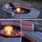 backyard design with fire pit