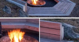 backyard design with fire pit