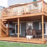 backyard design under deck