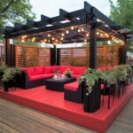 backyard design with gazebo