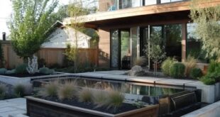 backyard design above ground pool