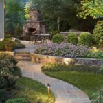 backyard design retaining wall