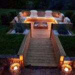 backyard design with fire pit