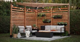 backyard design pergola