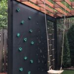 backyard design with playset