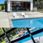 backyard design pool house