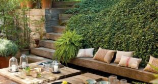 backyard design retaining wall