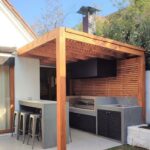 backyard design bbq