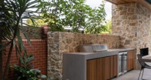 backyard design kitchen