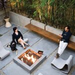 backyard design with fire pit