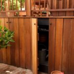 backyard design under deck