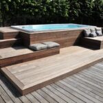 backyard design jacuzzi