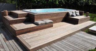 backyard design jacuzzi