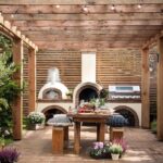 backyard design outdoor kitchen