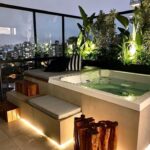 backyard design jacuzzi