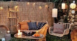 backyard design boho