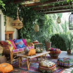 backyard design boho