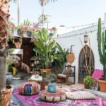 backyard design boho