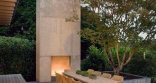 backyard design concrete