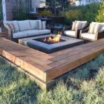 backyard design with fire pit