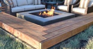 backyard design with fire pit