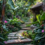 backyard design tropical