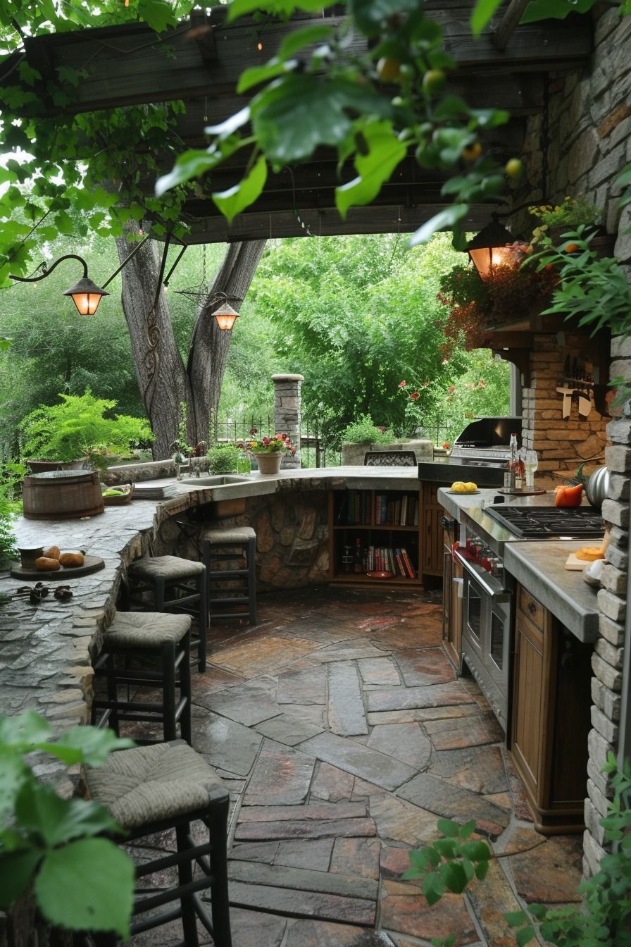 Transform Your Outdoor Space with a
Stunning Backyard Kitchen Design