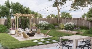 backyard design layout rectangle