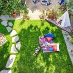 backyard design layout with playground