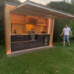 backyard design bbq