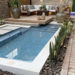 backyard design with pool and fire pit