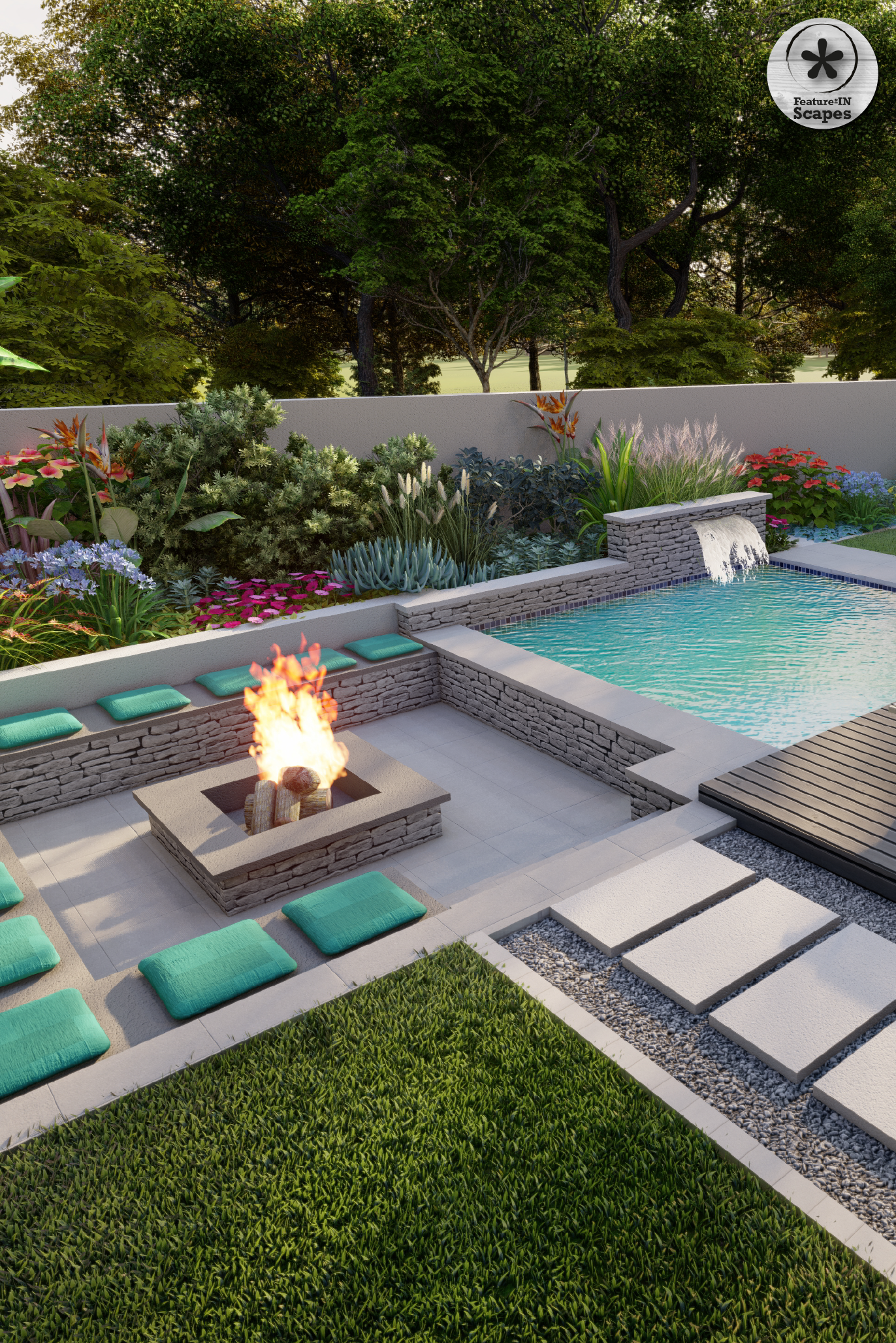 Creating the Ultimate Outdoor Oasis:
Backyard Design Tips for Pool and Fire Pit Integration