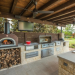 backyard design kitchen