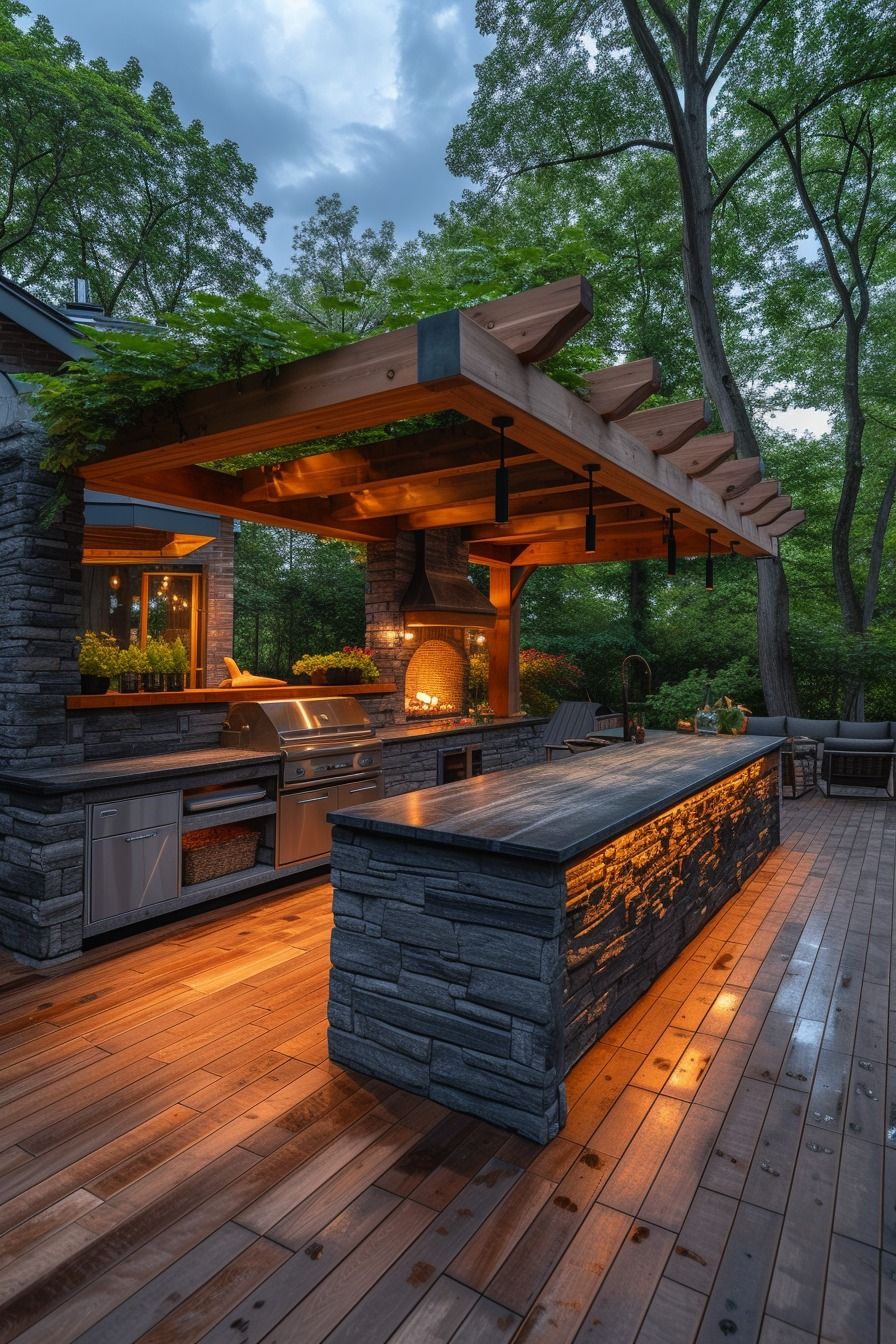 Creating the Ultimate Outdoor Oasis:
Designing the Perfect Backyard Outdoor Kitchen