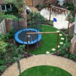 backyard design layout with playground