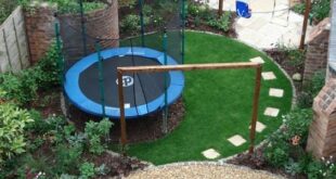 backyard design layout with playground