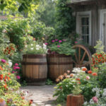 backyard design rustic