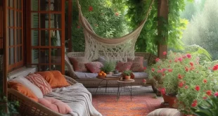 backyard design boho